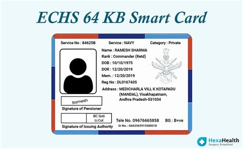 echs smart card application process|apply for echs card.